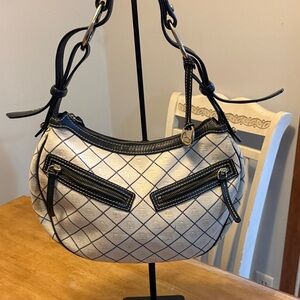 Dooney and Bourke Black and beige shoulder bag